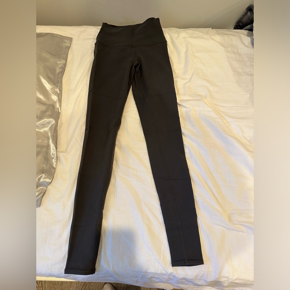 ALO Yoga Dark Gray High-Waist Leggings